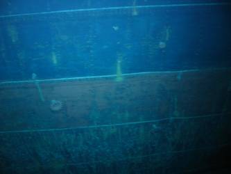 Ship's side in vicinity of well deck